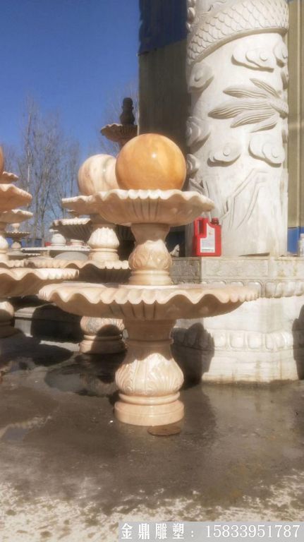 厂家供应石雕喷泉 景观流水装饰